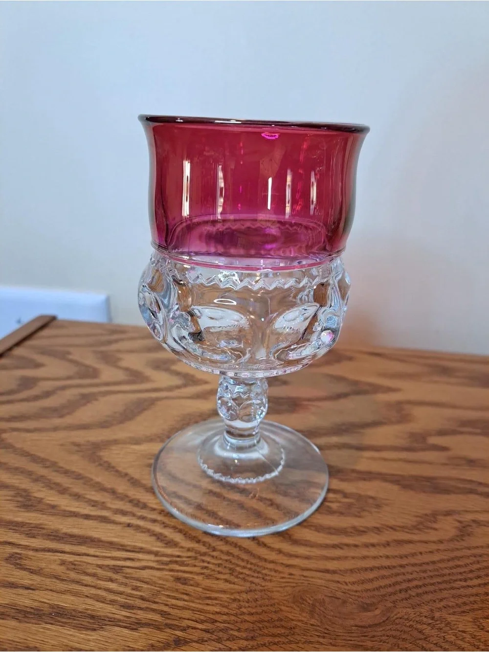 King’s Crown ruby-flash glassware sets
